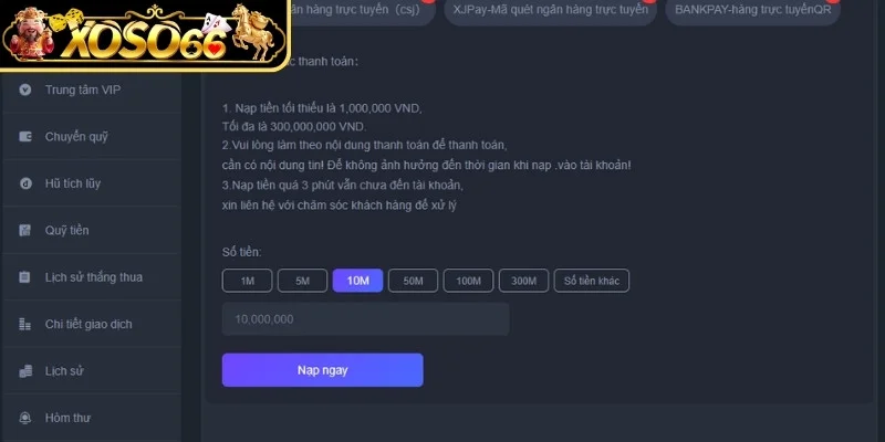 Giao dịch ví điện tử